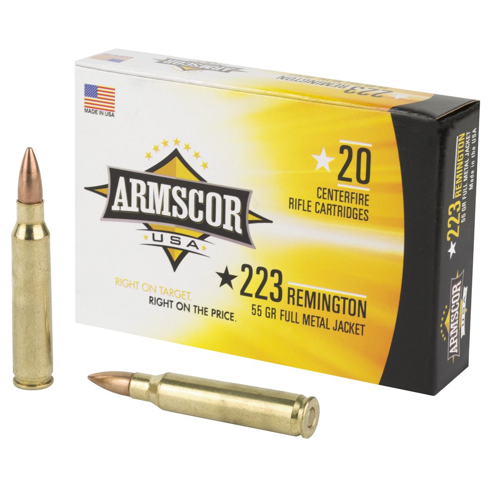 Armscor Ammo 223 Remington 55Gr Full Metal Jacket [20 Round Box]