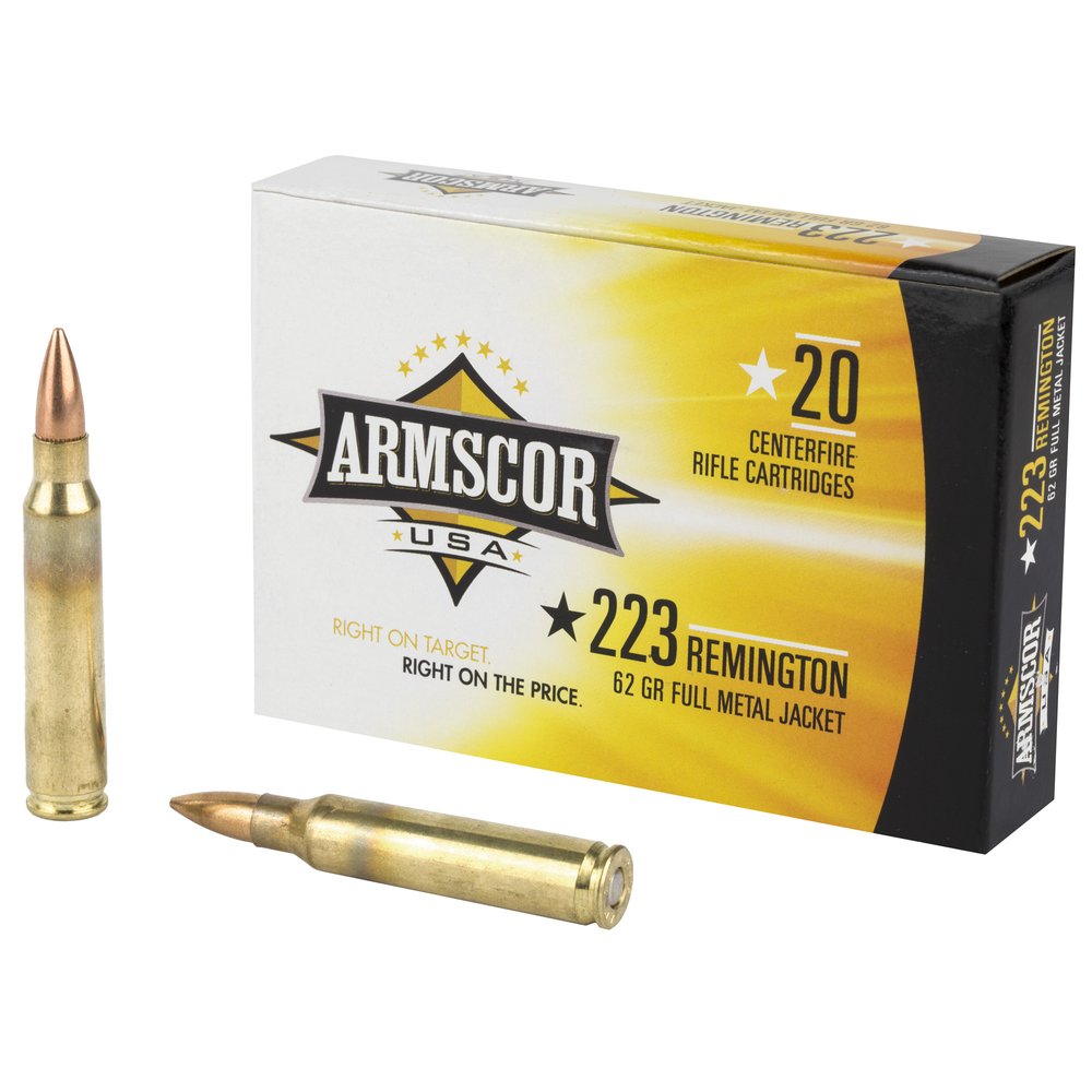 Armscor Ammo 223 Remington 62Gr Full Metal Jacket [20 Round Box]