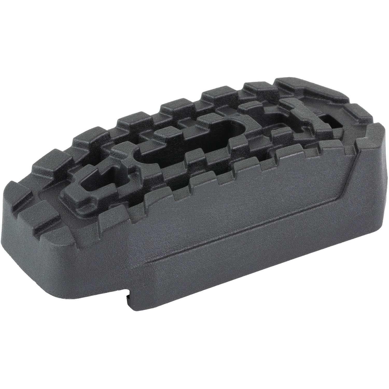 Die Free Co Dos Boot magazine extension base plate showing aggressive tread pattern and contoured design for Magpul PMAG