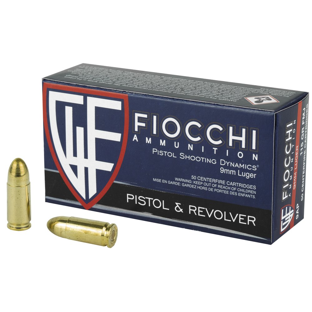 Fiocchi 9AP - Ammo and Box