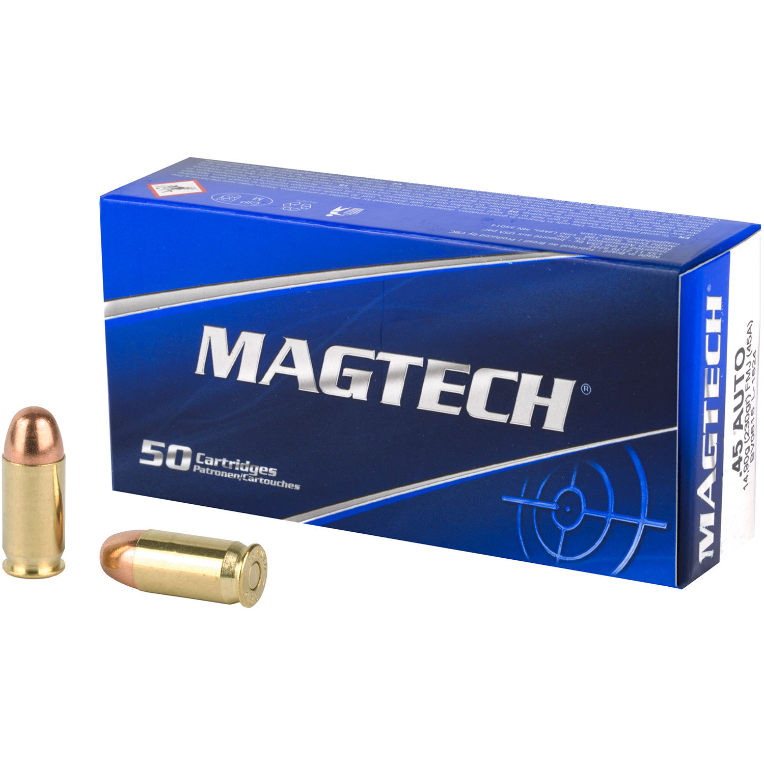 Magtech Sport Shooting 45 ACP 230Gr Full Metal Jacket [50 Round Box]