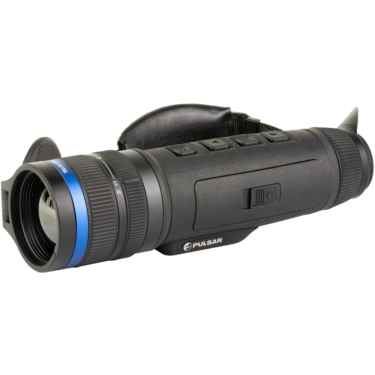 Pulsar Telos XP50 thermal imaging monocular with 50mm objective lens, ergonomic grip, and top-mounted controls
