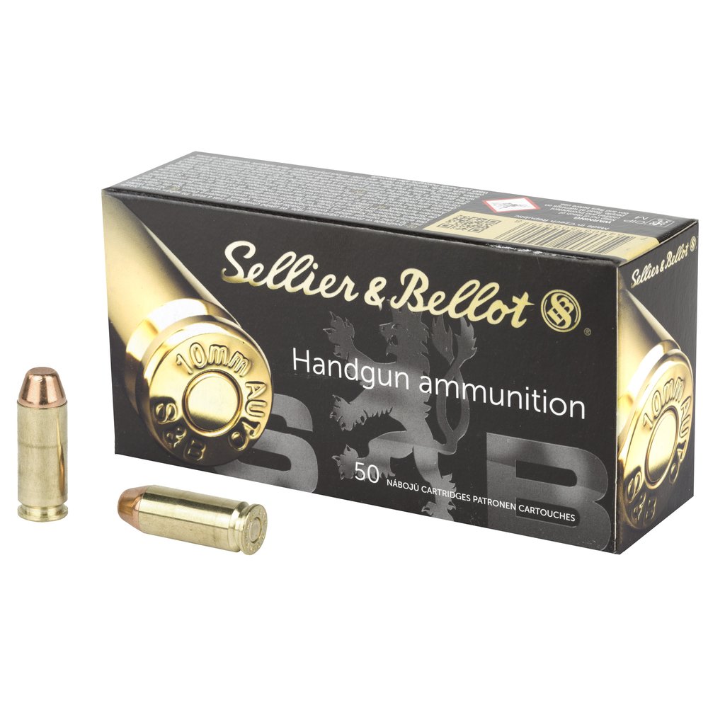 Sellier & Bellot Pistol 10MM 180Gr Full Metal Jacket [50 Round Box]