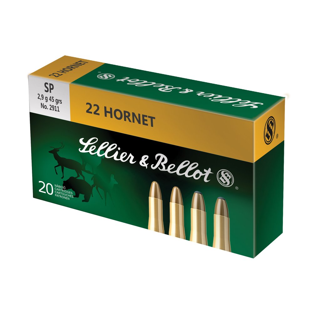 Sellier & Bellot Rifle 22 Hornet 45Gr Soft Point [20 Round Box]