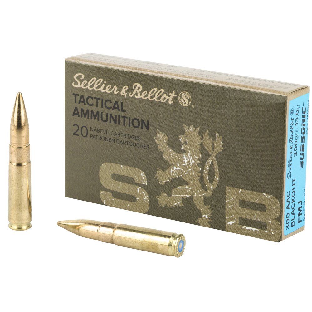 Sellier & Bellot Rifle 300 Blackout 200Gr Full Metal Jacket [20 Round Box]