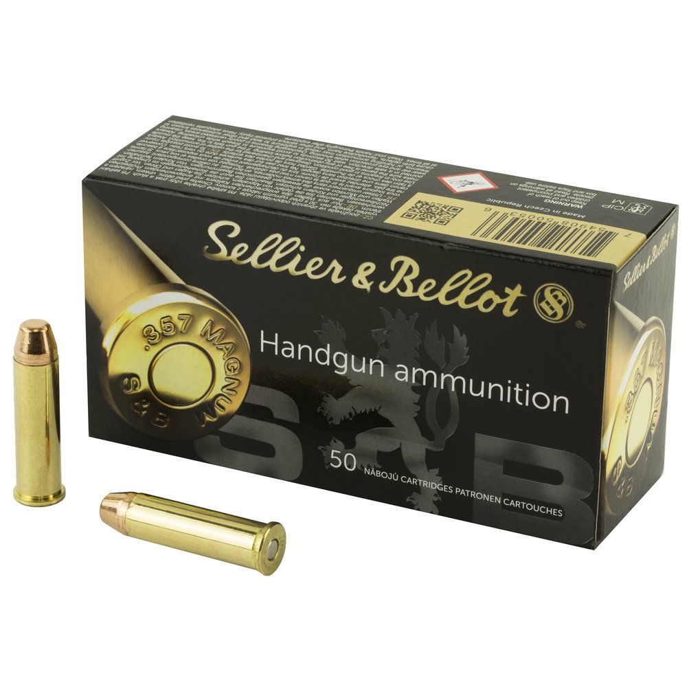 Sellier & Bellot Pistol 357 Magnum 158Gr Full Metal Jacket [50 Round Box]
