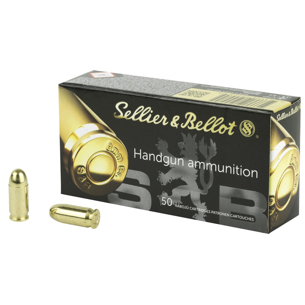 Sellier & Bellot Pistol 380 ACP 92Gr Full Metal Jacket [50 Round Box]