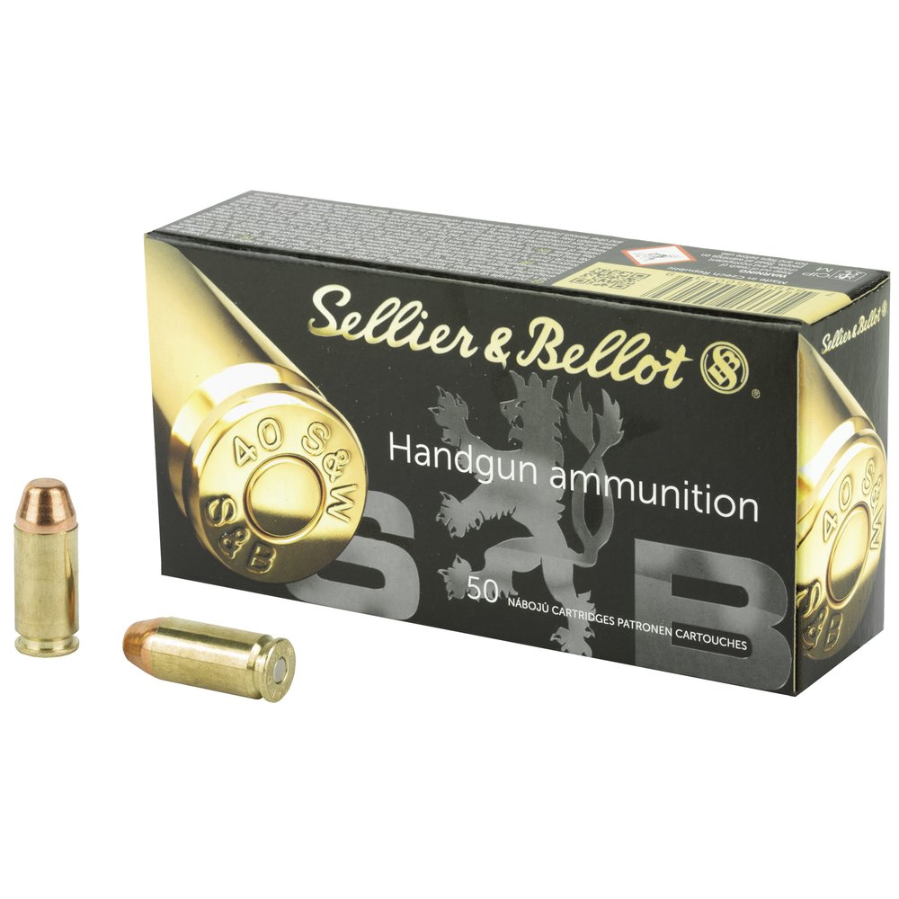 Sellier & Bellot Pistol 40 S&W 180Gr Full Metal Jacket [50 Round Box]