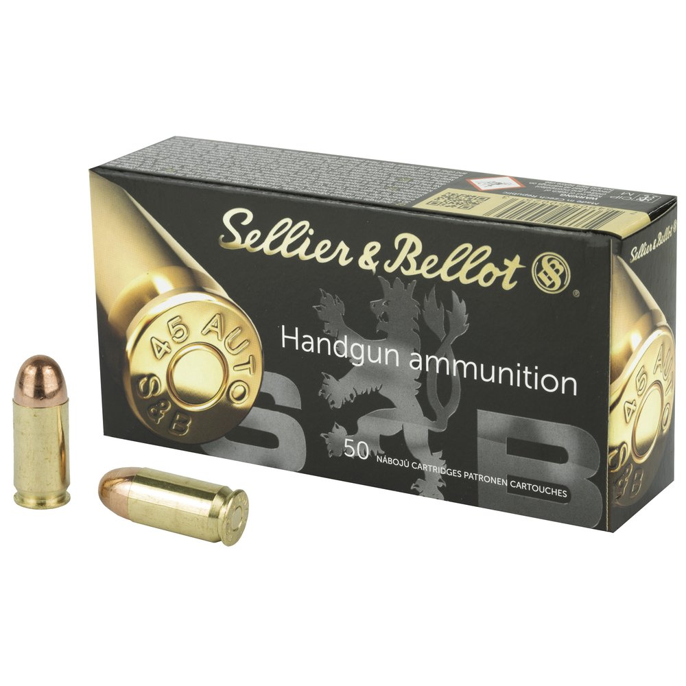 Sellier & Bellot Pistol 45 ACP 230Gr Full Metal Jacket - 1000 Round Case
