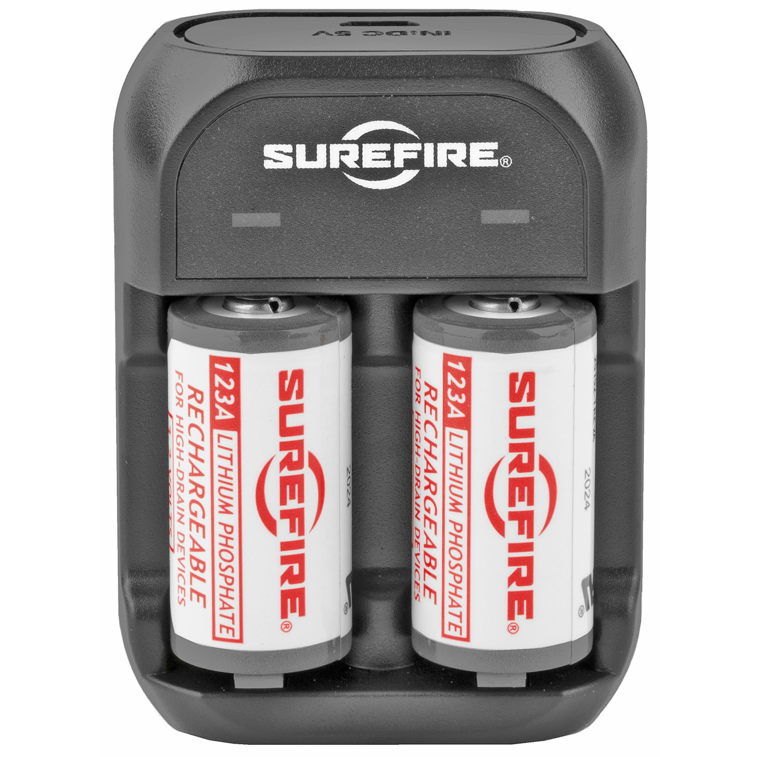 SureFire SFLFP123-KIT Rechargeable 123A Batteries with Charger - 2 Pack, 450mAh LiFePO4