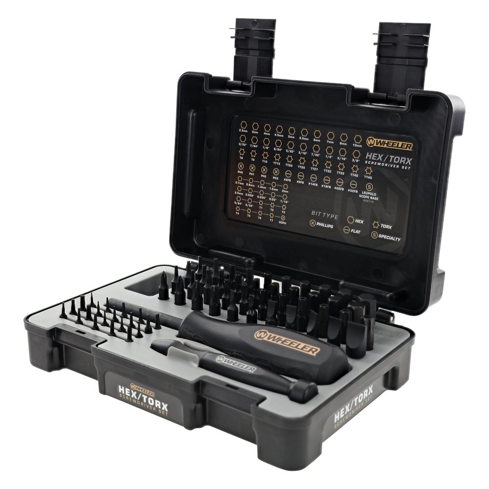 Wheeler 65 Piece Hex/Torx Driver Set - Full Case View