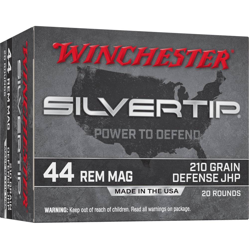 Winchester Ammunition Silvertip 44 Magnum 210Gr Jacketed Hollow Point [20 Round Box]